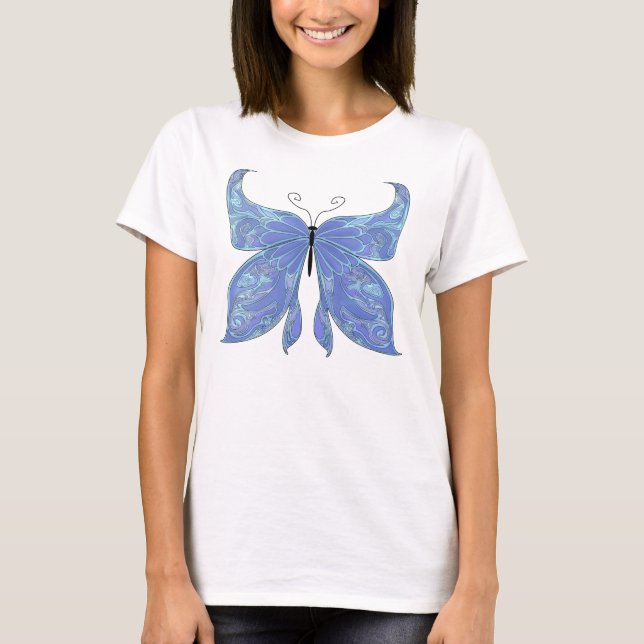 Butterfly Blue T-Shirt (Vorderseite)