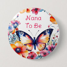 Butterfly Blume Girl's Baby Shower Nana zu sein