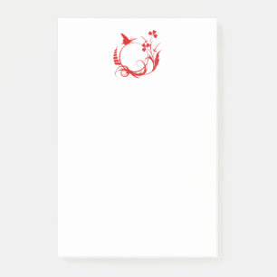 Butterfly-Blume Rundschreiben Post-it Klebezettel