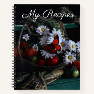 Butterfly-Bouquet Meine Rezepte Notizbuch