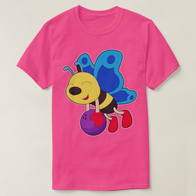 Butterfly Bowling Bowling T-Shirt (Design vorne)