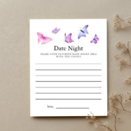 Butterfly Brautparty Date Night Card