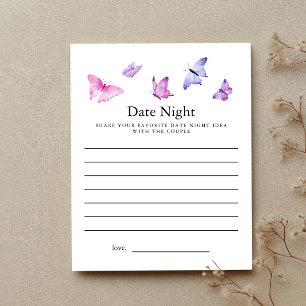 Butterfly Brautparty Date Night Card