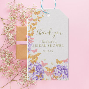 Butterfly Brautparty Hydrangea Boho Vielen Dank Geschenkanhänger