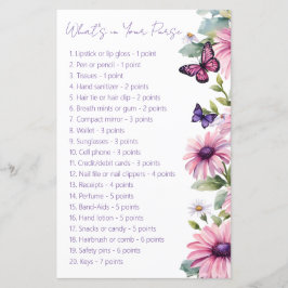 Butterfly-Brautparty, was in deinem Geldbeutel ist