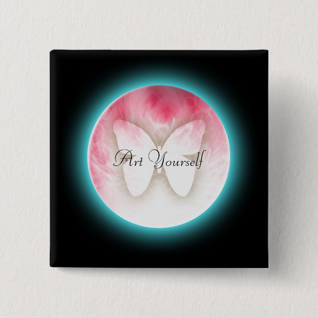 Butterfly Bubbles Button (Vorderseite)
