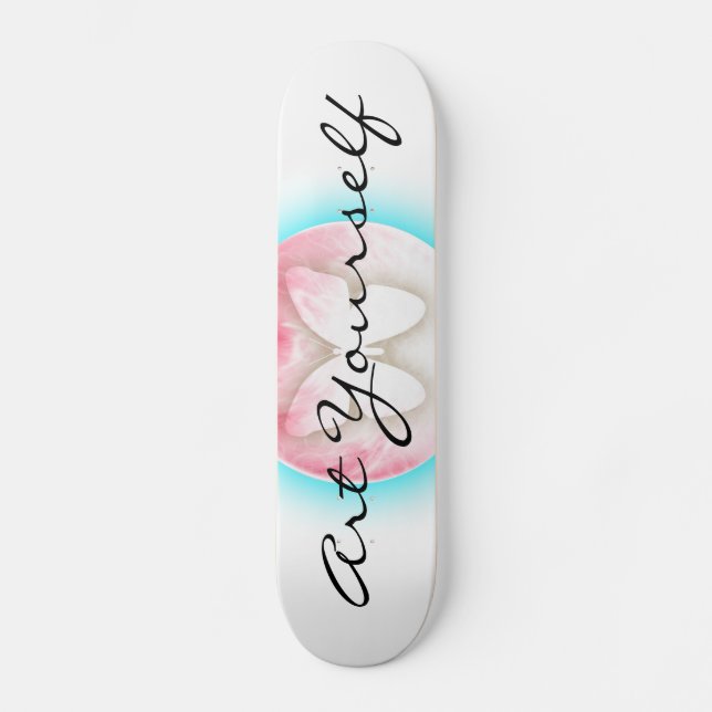Butterfly Bubbles Skateboard (Vorderseite)