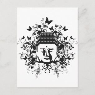 Butterfly Buddha Postkarte