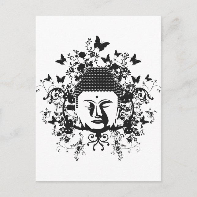 Butterfly Buddha Postkarte (Vorderseite)
