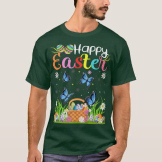 Butterfly Bunny Egg Jagd Funny Butterfly Happy T-Shirt