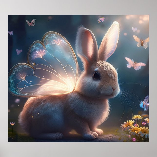 Butterfly Bunny Poster (Vorne)