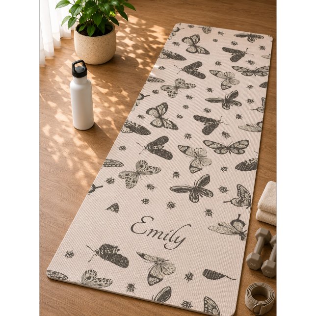 Butterfly bunt Pattern Yoga Mat Yogamatte (Von Creator hochgeladen)