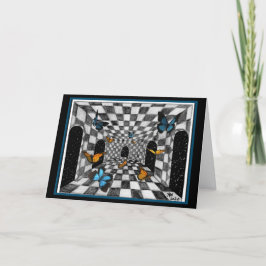 Butterfly Burg Maggiore Feiertagskarte