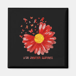 Butterfly Burgundy Ribbon Brain Aneurysm Bewusstse Magnet