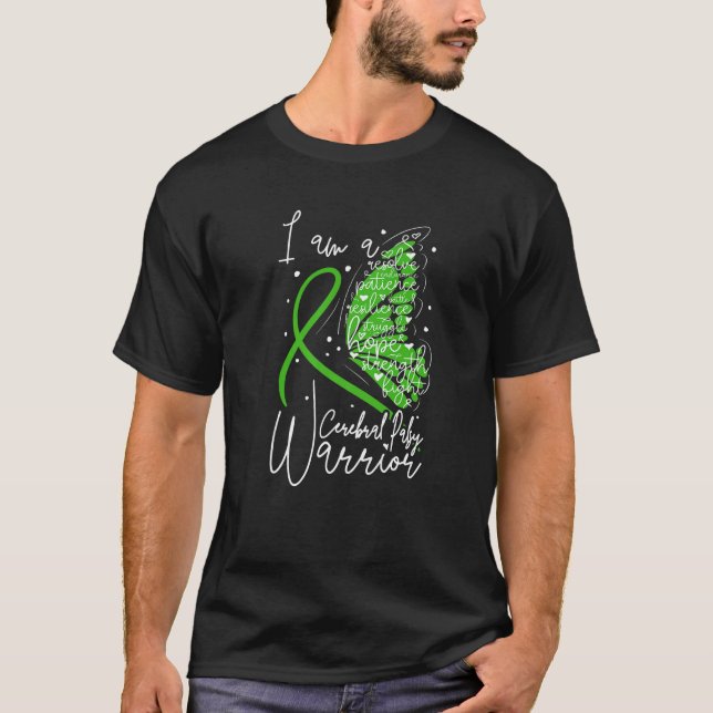 Butterfly Cerebral Palsy Warrior Cerebral Palsy Aw T-Shirt (Vorderseite)