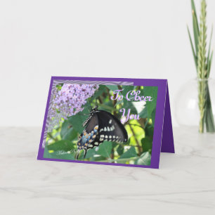 Butterfly Cheer anpassen Karte