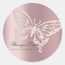 Butterfly Chic Branding | Blush Rose Gold Metallic