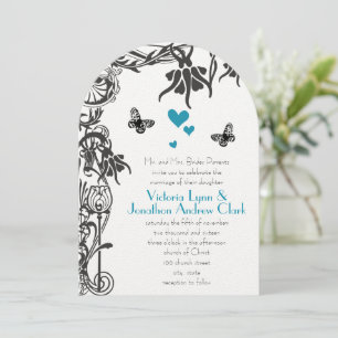 Butterfly Christlich Fairy Tale Hochzeit Einladung