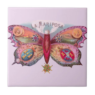 Butterfly Cigar Antique Malerei Werbung Fliese