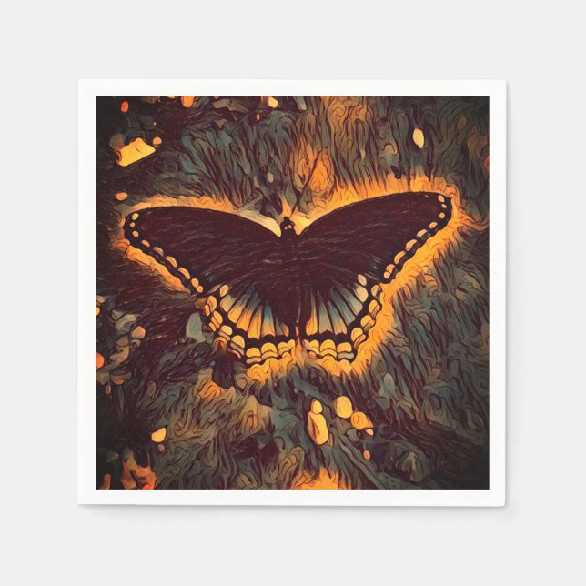 Butterfly Cocktail Napkin Serviette (Vorderseite)