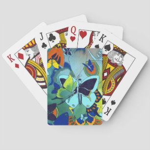 Butterfly Collage Poker Spielkarten