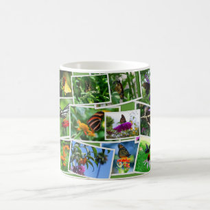 Butterfly Collage Tasse