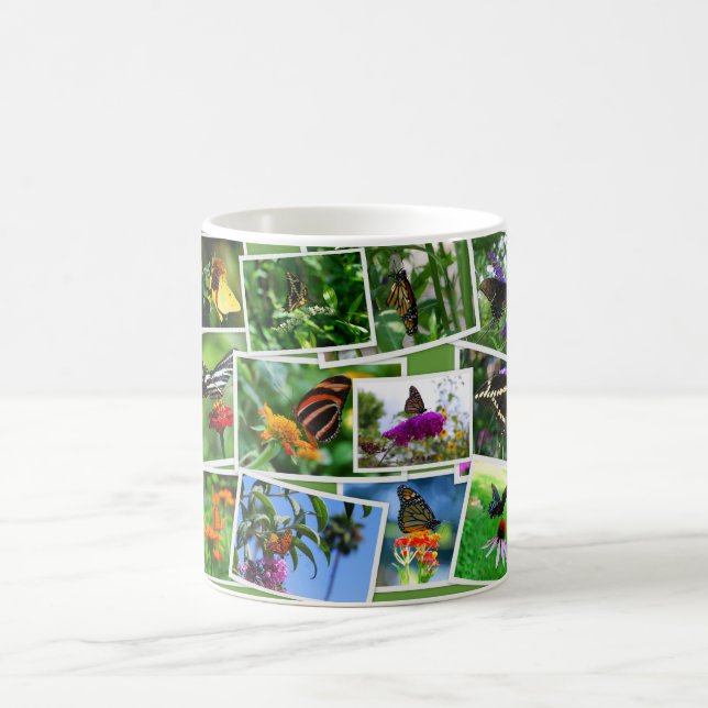 Butterfly Collage Tasse (Mittel)