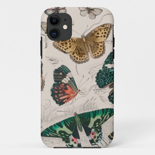 Butterfly Collection Antike Schmetterlinge Case-Mate iPhone Hülle (Rückseite)