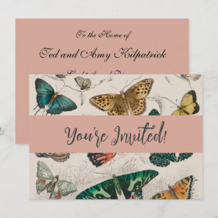 Butterfly Collection Antike Schmetterlinge Einladung