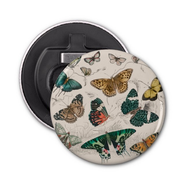 Butterfly Collection Antike Schmetterlinge Flaschenöffner (Vorderseite)