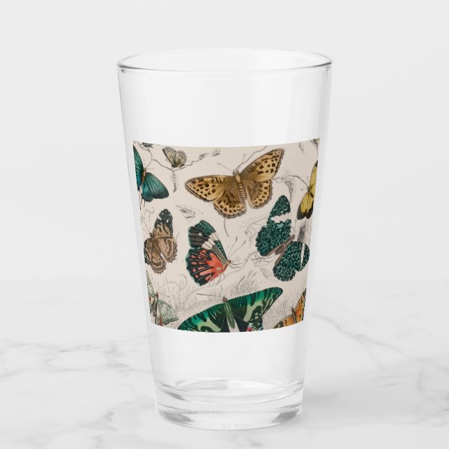 Butterfly Collection Antike Schmetterlinge Glas (Vorderseite)