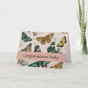 Butterfly Collection Antike Schmetterlinge Karte
