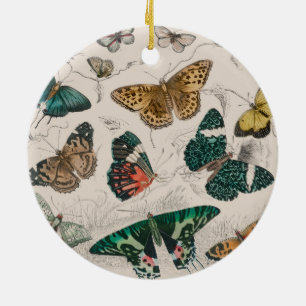 Butterfly Collection Antike Schmetterlinge Keramik Ornament