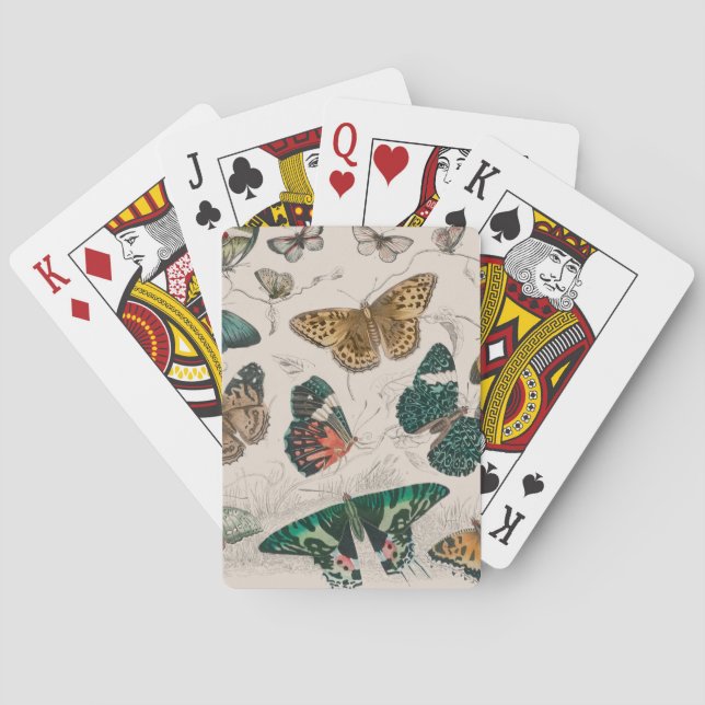 Butterfly Collection Antike Schmetterlinge Spielkarten (Rückseite)