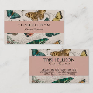Butterfly Collection Antike Schmetterlinge Visitenkarte