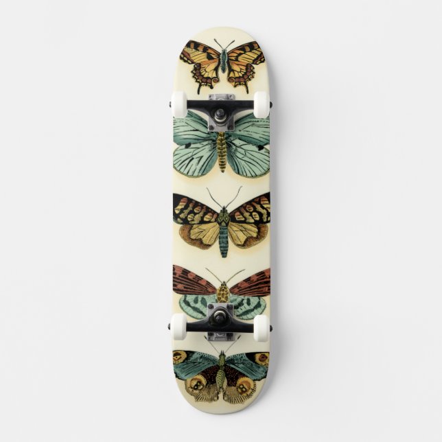 Butterfly Collection von Chariklia Zarris Skateboard (Vorderseite)