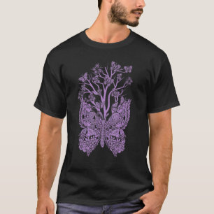 Butterfly Collector Tree Entomologin Animal Butte T-Shirt