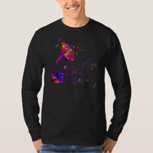 Butterfly Colorful Gramophon Colored Guitars Clas T-Shirt