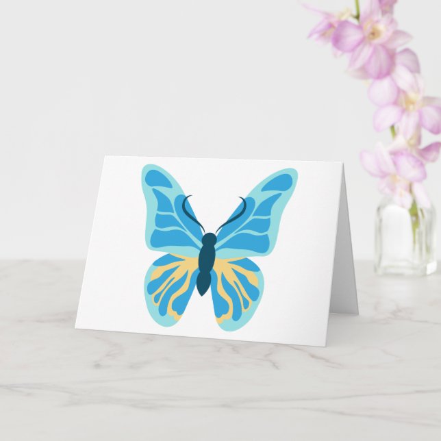 Butterfly Custom Color Graphic Karte (Orchidee)