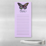 Butterfly Custom Grocery Einkaufsliste zu DO Magnetischer Notizblock<br><div class="desc">Machen Sie Ihre Shopping-Listen stilvoll mit diesem maßgeschneiderten Einkaufs- oder Listen-Notizblock. Ändern Sie den Text nach Ihren Bedürfnissen in Anzug. Behalte oder löscht auch die Zeilen. Karo meinen Shop für mehr!</div>