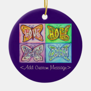 Butterfly Custom Inspiration Pendant Ornamente