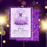 Butterfly Dance Glitter Purple Dress Sweet 16  Einladung<br><div class="desc">Step into a world of enchantment with our Butterfly Dance Sweet 16 invitation! Adorned with glittering purple dress details,  it promises an unforgettable night of celebration and magic. Don’t miss out!</div>