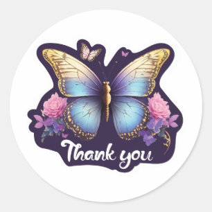 Butterfly Danke, dass ihr Aufkleber seid