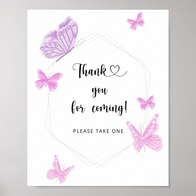 Butterfly \ Danke, dass Sie kommen Poster (Vorne)