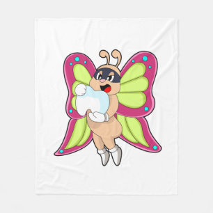 Butterfly Dentist Teeth Fleecedecke