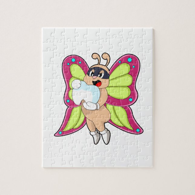 Butterfly Dentist Teeth Puzzle (Vertikal)