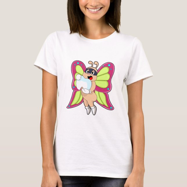 Butterfly Dentist Teeth T-Shirt (Vorderseite)