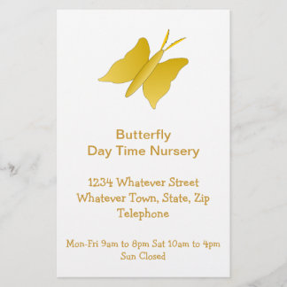 Butterfly Design Daytime-Kinderzimmer Flyer