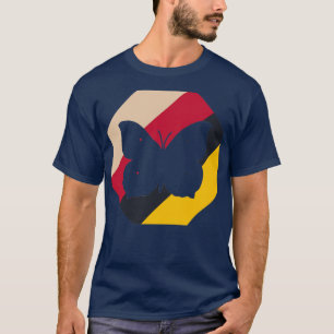 Butterfly-Design Frühjahr-Sommer-Raupe T-Shirt