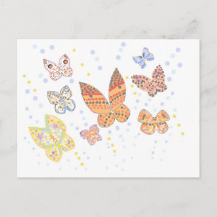 Butterfly-Design Postkarte